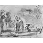 Rembrandt Harmensz. van Rijn (Jacob is welcomed by Laban) Art Poster Print - 13x19