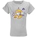 Los Angeles Lakers T Shirt : adidas Los Angeles Lakers 2009 NBA Champions Youth Girls Ash Locker Room T Shirt-visli Cheap Deals