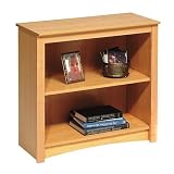 Prepac Sonoma 2 Shelf 29H Wood Bookcase in Maple