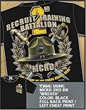 7.62 DESIGN SOLD BY THE SUPPLY SERGEANT - T304BLK USMC 2nd Recruit Training Battalion 7.62 T-Shirt