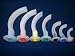 Guedel airway kit-color coded,size 50mm to 100mm,6/lot