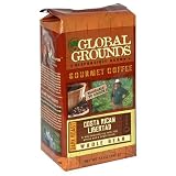 Global Grounds Costa Rican Coopelibertad, Whole Bean, 12-Ounce Bag (Pack of 3)