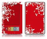 Bundle Monster Barnes & Noble Nook Ebook Vinyl Skin Cover Art Decal Sticker Protector Accessories - Red Floral