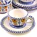  Hand-Painted Ceramic Espresso Cup & Saucer by La Tienda