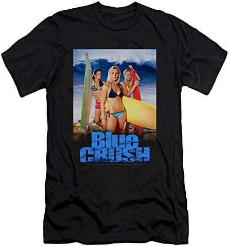 BLUE CRUSH/POSTER - S/S Mens 30/1 - BLACK - MD Slim Fit