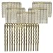 22K Gold Plated Metal Hair Combs - Fun Craft Beading Project 1 3/4 Inches (X6)