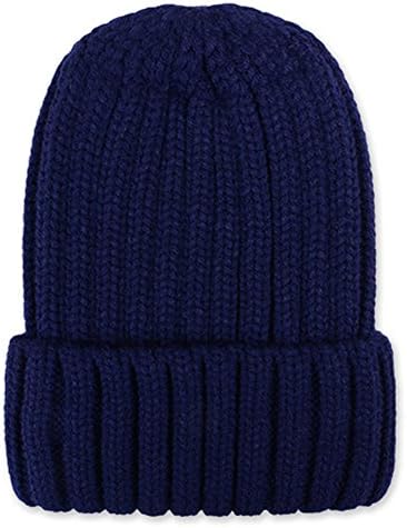 Unisex Beanie Hat Thick Knit Wool Cap Winter Warm couple models