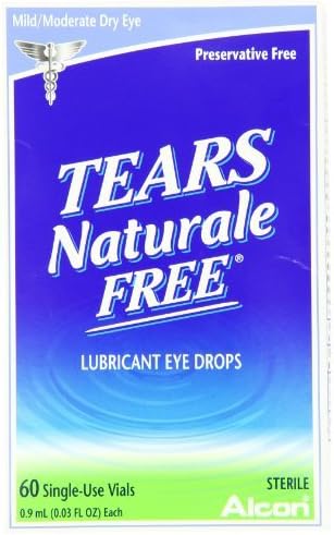 Tears Naturale Free Lubricant Eye Drops Single Use Vials 60 EA - Buy Packs and SAVE (Pack of 3)