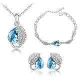 Swarovski - Aquamarine Blue Crystal Set