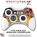 Chrome Skull on Fire Skin by WraptorSkinz TM fits XBOX 360 Wireless Controller (CONTROLLER NOT INCLUDED)
