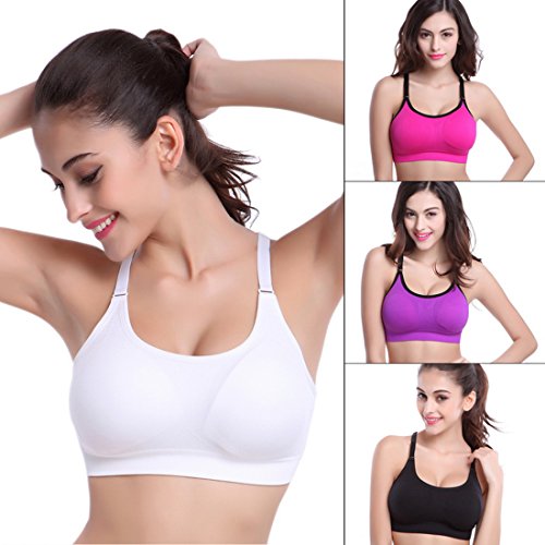 Encounter Womens Strech Racerback Strap Seamless Yoga Sports Bra