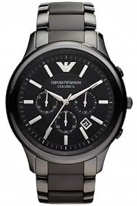 Amazon.com: Emporio Armani AR1451 Black 