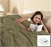 Sunbeam Queen Premium Box Pattern Olive Green Electric Heated Warming Blanket