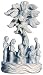 Collectibles Lord Krishna and Radha Stone Statue 3.5 x 1.75 x 6 inches (sos234)