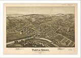 Historic Turtle Creek, Pennsylvania, c. 1897, Town View Map (M) (WS)