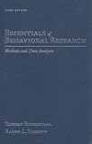 Essentials of Behavioral Research: Methods and Data Analysis