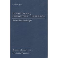 Essentials of Behavioral Research: Methods and Data Analysis