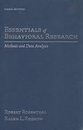 Essentials of Behavioral Research: Methods and Data Analysis