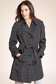 Spotted Shower Resistant Belted Mac