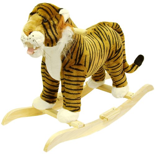 Happy Trails Tiger Plush Rocking Animal