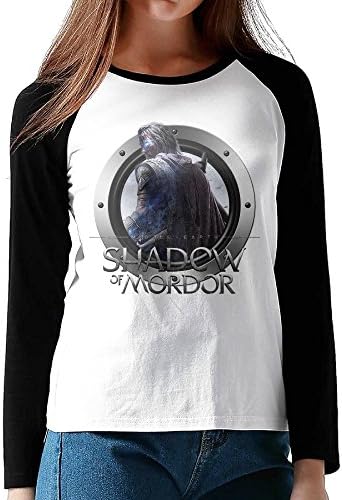 Middle Earth Shadow Of Mordor VIP Slouchy Autumn Womens Long Sleeve Football Raglan Cool Shirts