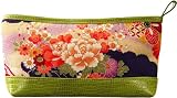 Cris Notti Green Kimono Cosmetic Bag with Strap