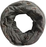Lina & Lily Beagle Dog Print Infinity Loop Scarf for Women Lightweight