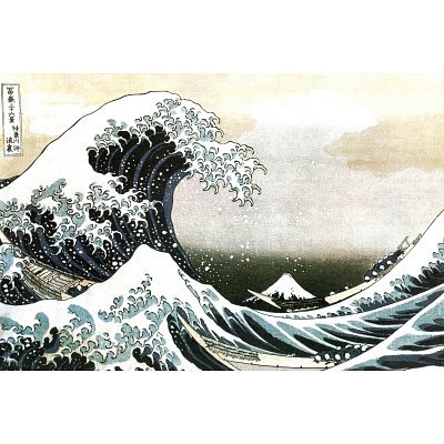 The Great Wave at Kanagawa , c.1829 Poster Print by Katsushika Hokusai, 36x24
