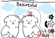 Home Decor Mural Art Wall Paper Stickers-Puppies LWST-10