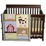 Trend Lab 4 Piece Crib Bedding Set, Baby Barnyard