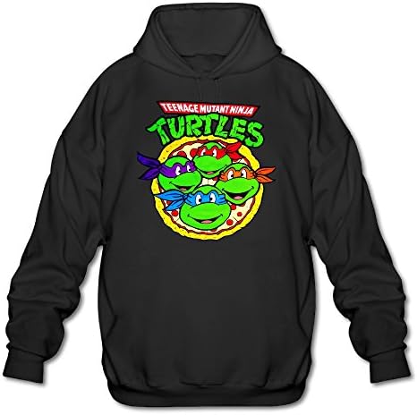 RORTTB Teenage Mutant Ninja Turtles Men's Graphic Hoodies Coat Black