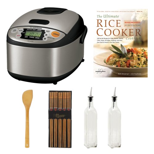 Zojirushi NSLAC05 3Cup Rice Cooker and Warmer Bundle with