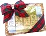 Christmas Holiday Plaid Ribbon Kona Hawaiian Coffee Sampler Gift Basket, Ground Coffee, Brews 60 Cups