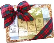 Christmas Holiday Plaid Ribbon Kona Hawaiian Coffee Sampler Gift Basket Ground Coffee Brews 60 Cups