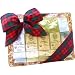 Christmas Holiday Plaid Ribbon Kona Hawaiian Coffee Sampler Gift Basket, Ground Coffee, Brews 60 Cups