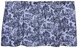Victoria Park Toile 68-Inch-by-24 Inch Tailored Tier Curtains, Black