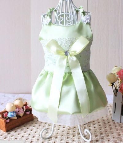 Dog Sleeveless T Shirt Wedding Dress Noble Satin Skirt Puppy Clothes Dog Dres...