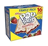 Kelloggs Pop-Tarts Frosted Strawberry, 29.3-Ounce, 16-Count Boxes (Pack of 8)