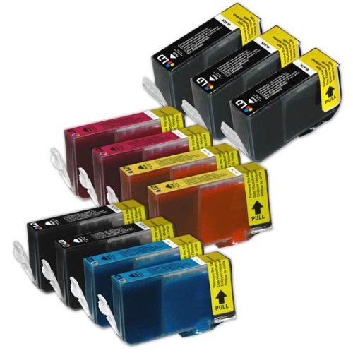 LD © Canon i860, Pixma iP4000, iP5000, MP750 and MP780 Compatible Set of 11 Ink Cartridges: 3 Blk BCI3eBK, 2 each of BCI6Bk/C/M/Y