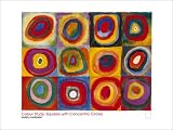 Colour Study: Squares With Concentric Ci by Wassily Kandinsky - Fine Art Print / Poster - 31.50 x 23.50