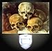 Pyramid of Skulls by Cezanne Decorative Night Light