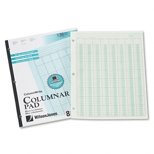 Accounting Pad - Eight 6-Unit Columns - 8-1 2 x 11 - 50-Sheet Pad Image Accounting Pad - Eight 6-Unit Columns - 8-1 2 x 11 - 50-Sheet Pad