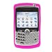 Blackberry OEM Original Magenta Rubber Silicone Skin Case - HDW-13840-008 for RIM BlackBerry 8300 8310 8320 8330 CURVE Smartphone