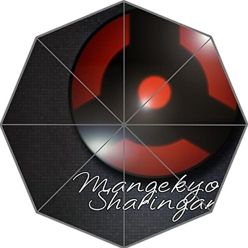 Famous Japanese Anime Naruto Blood Around Eyes Patttern Waterproof Sunny/Rain 43.5 inch Umbrella