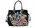 Ed Hardy Christian Audigier Black Montmart Peacock Tote MRS7008