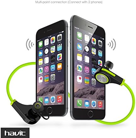 Bluetooth Headphones, Shoujia QY9 Mini Lightweight V4.1 Bluetooth In-Ear Wireless Sport Stereo Universal Bluetooth Headphone Headset Earbuds With Microphone for Smartphones (Black+Green)