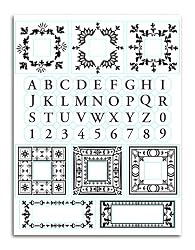 Martha Stewart Crafts Stamp, Flourished Monograms