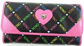 XOXO Love Match Large Wallet in Black / Multi