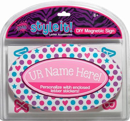 Three Cheers For Girls DIY Magnetic Name Sign