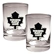 Toronto Maple Leafs NHL 2pc Rocks Glass Set - Primary Logo by Great American Products